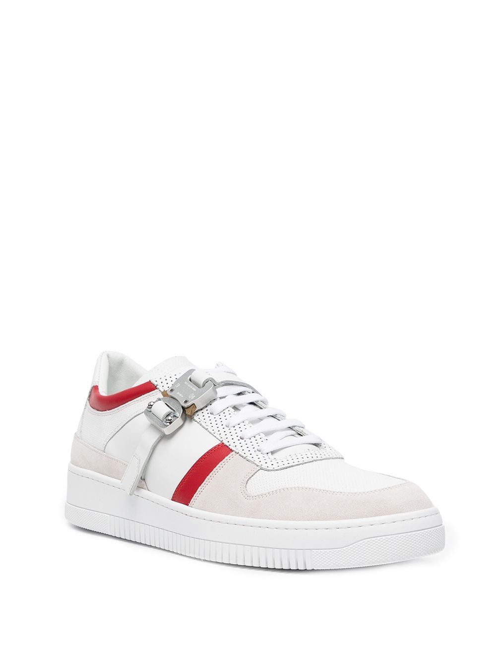 logo-buckle low top sneakers - 2