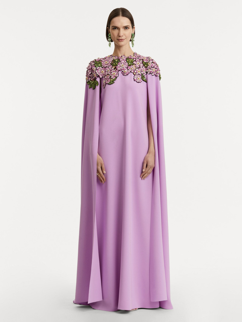 Oscar de la Renta MOSAIC SEQUIN FLORAL EMBROIDERED CAFTAN outlook