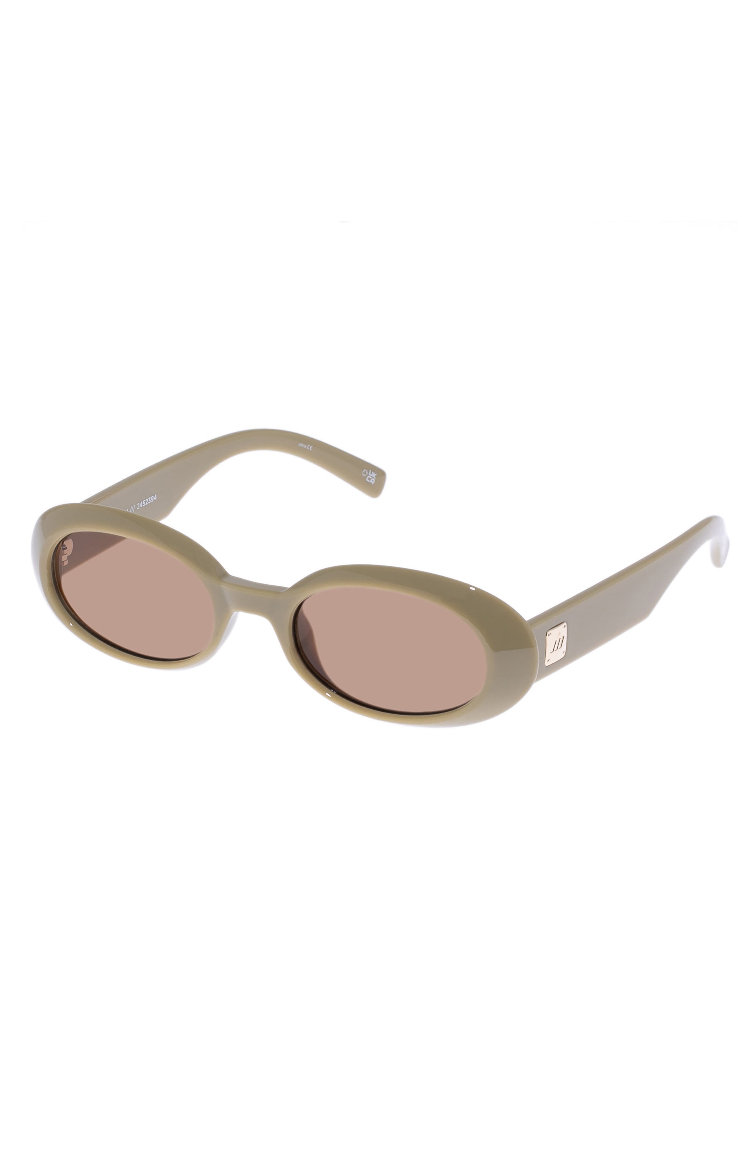 Le Specs Work It 53mm Oval Sunglasses in Biscotti at Nordstrom - 2