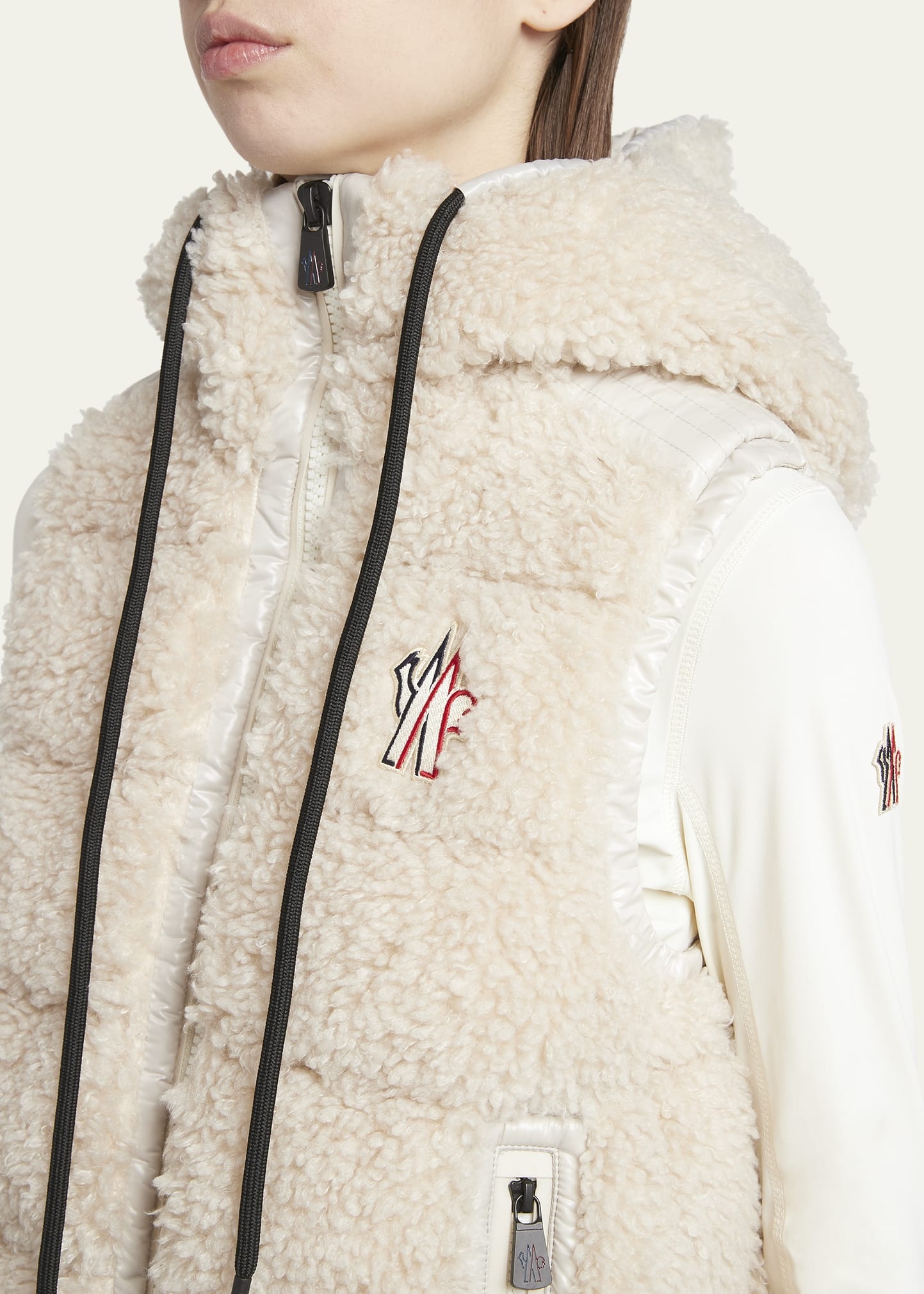 Moncler Grenoble Teddy Fleece Puffer Vest | bergdorfgoodman