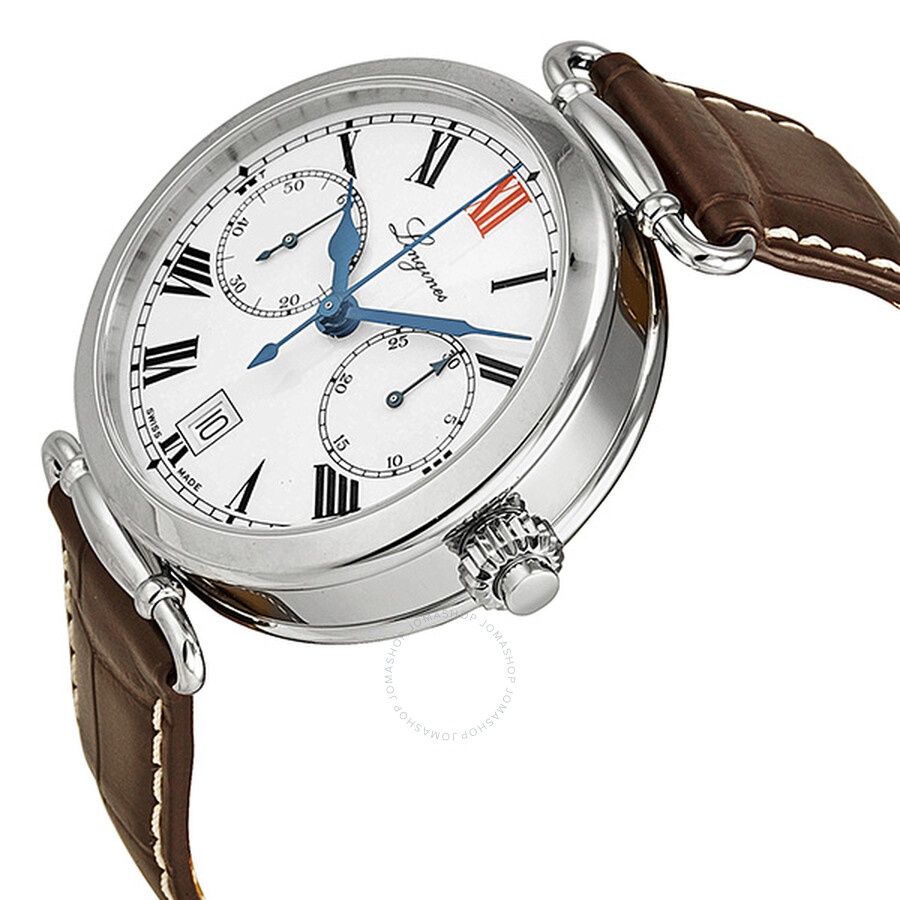 Longines Heritage White Dial Brown Leather Men's Watch L27764213 - 2