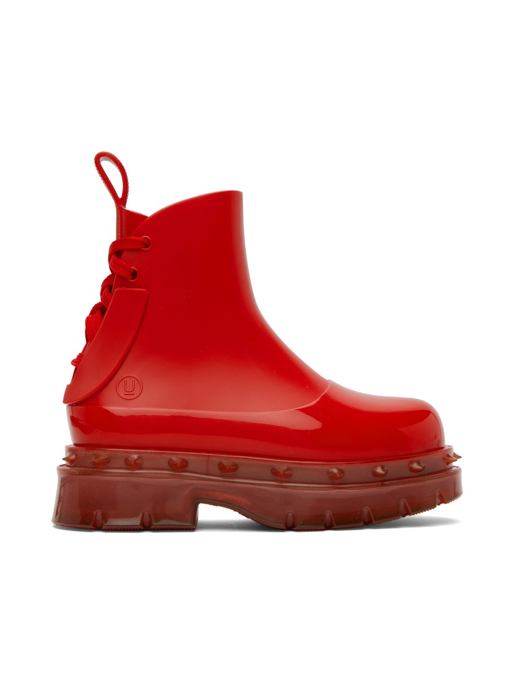Red Melissa Edition Spikes Boots - 1