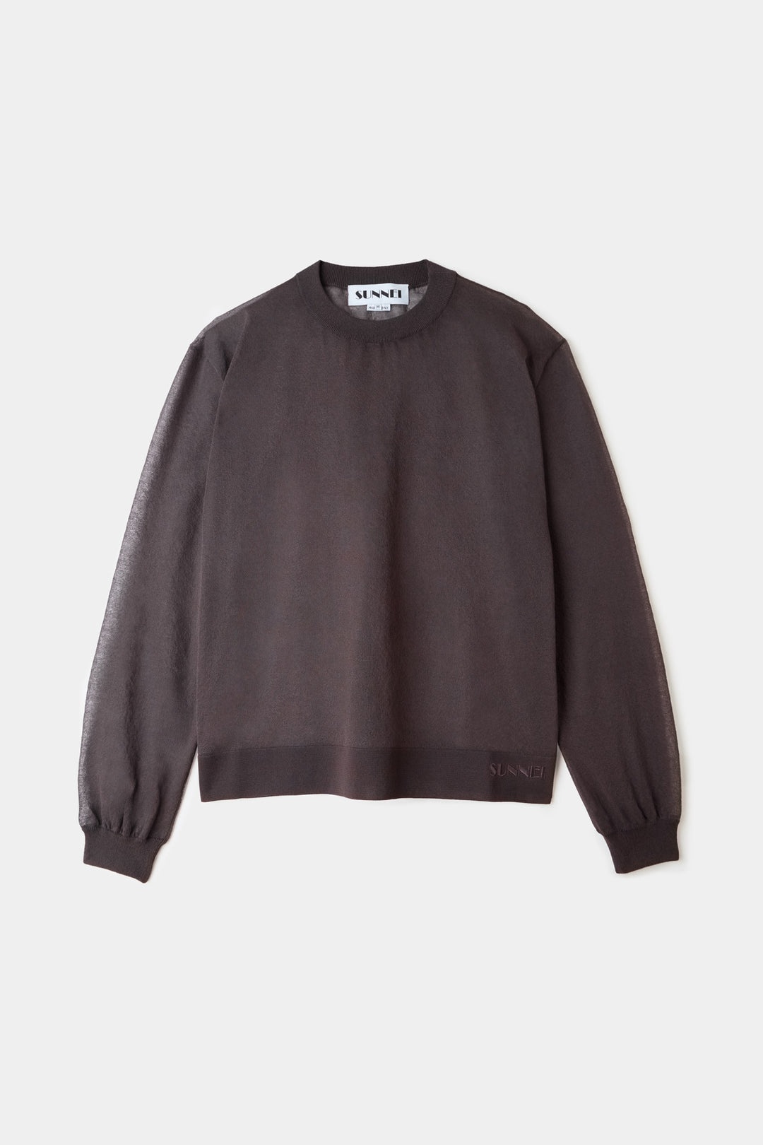 KNIT LONGSLEEVE T-SHIRT / charcoal gray - 2
