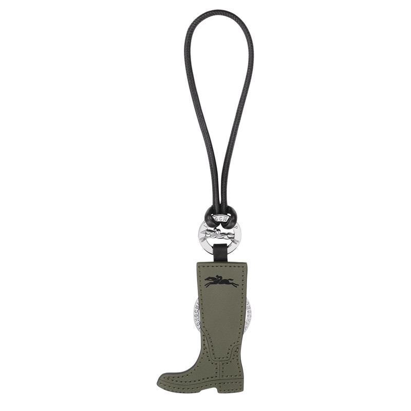 Longcharm Keyring Khaki - Leather 1