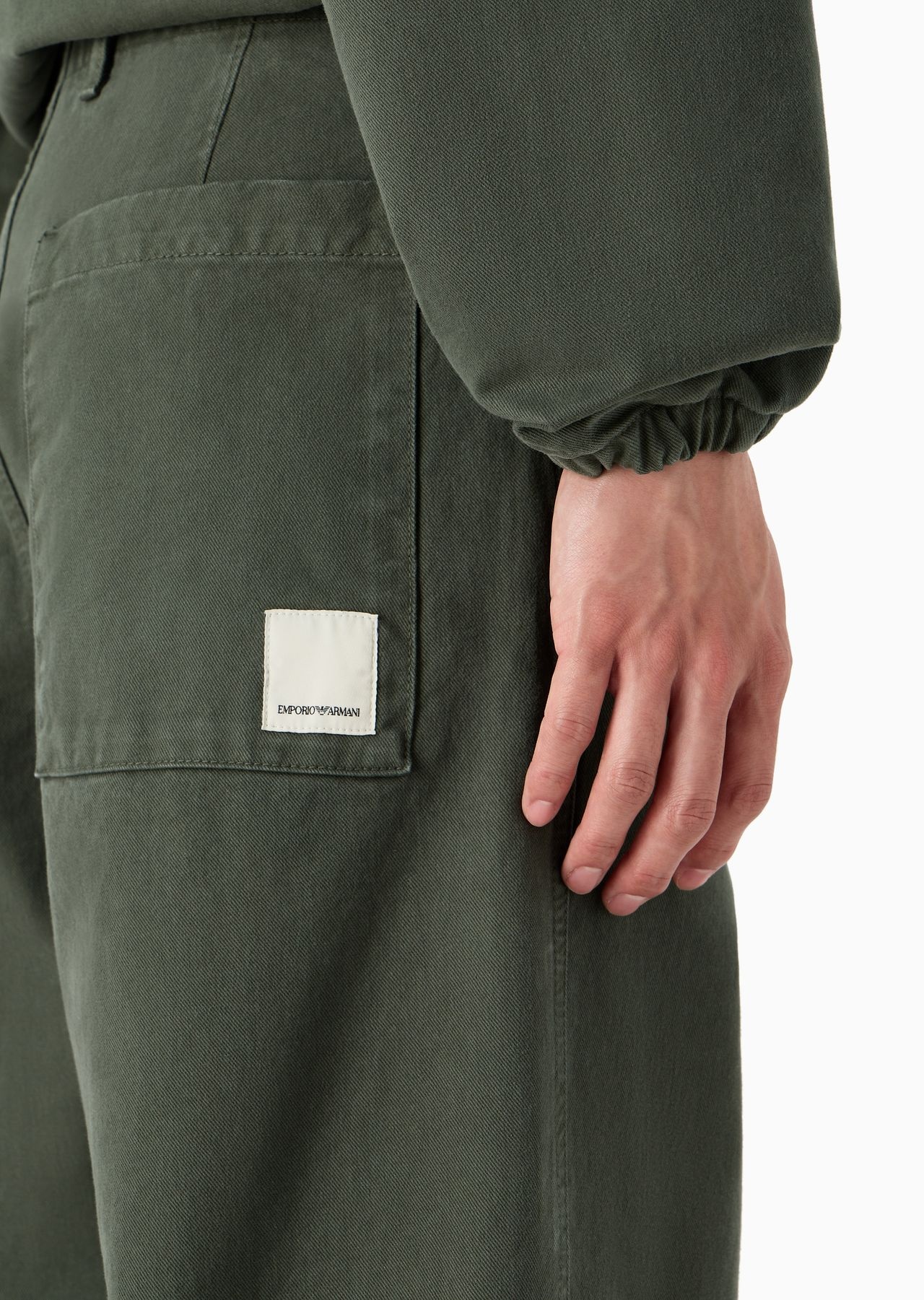 Emporio Armani Sustainability Values Capsule Collection organic bull trousers - 5
