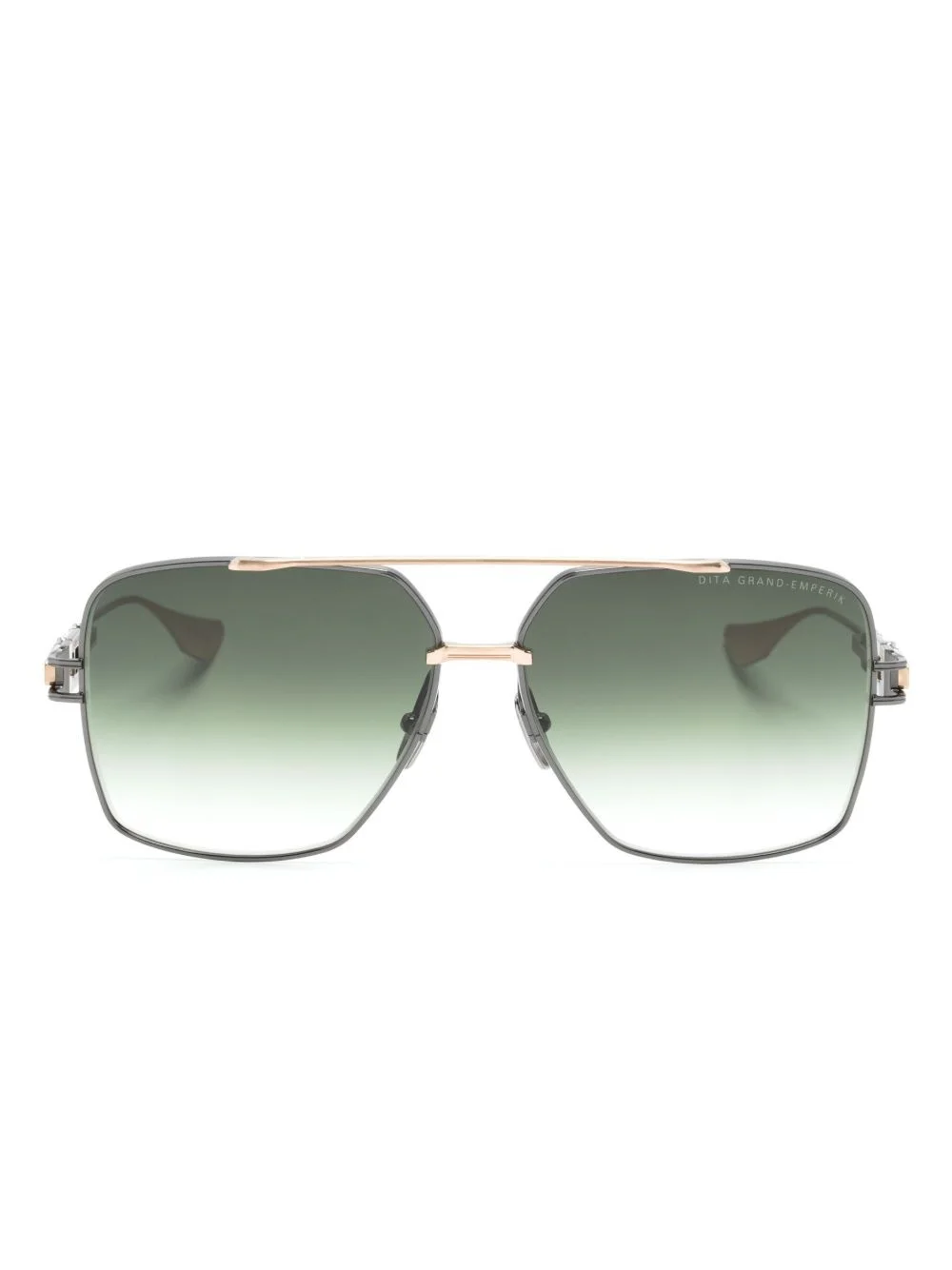 logo-print square-frame sunglasses - 1