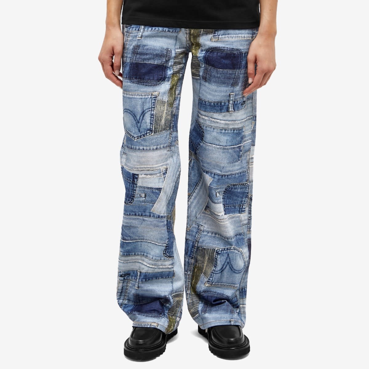 Andersson Bell BRNO Patchwork Print Wide Jean - 2