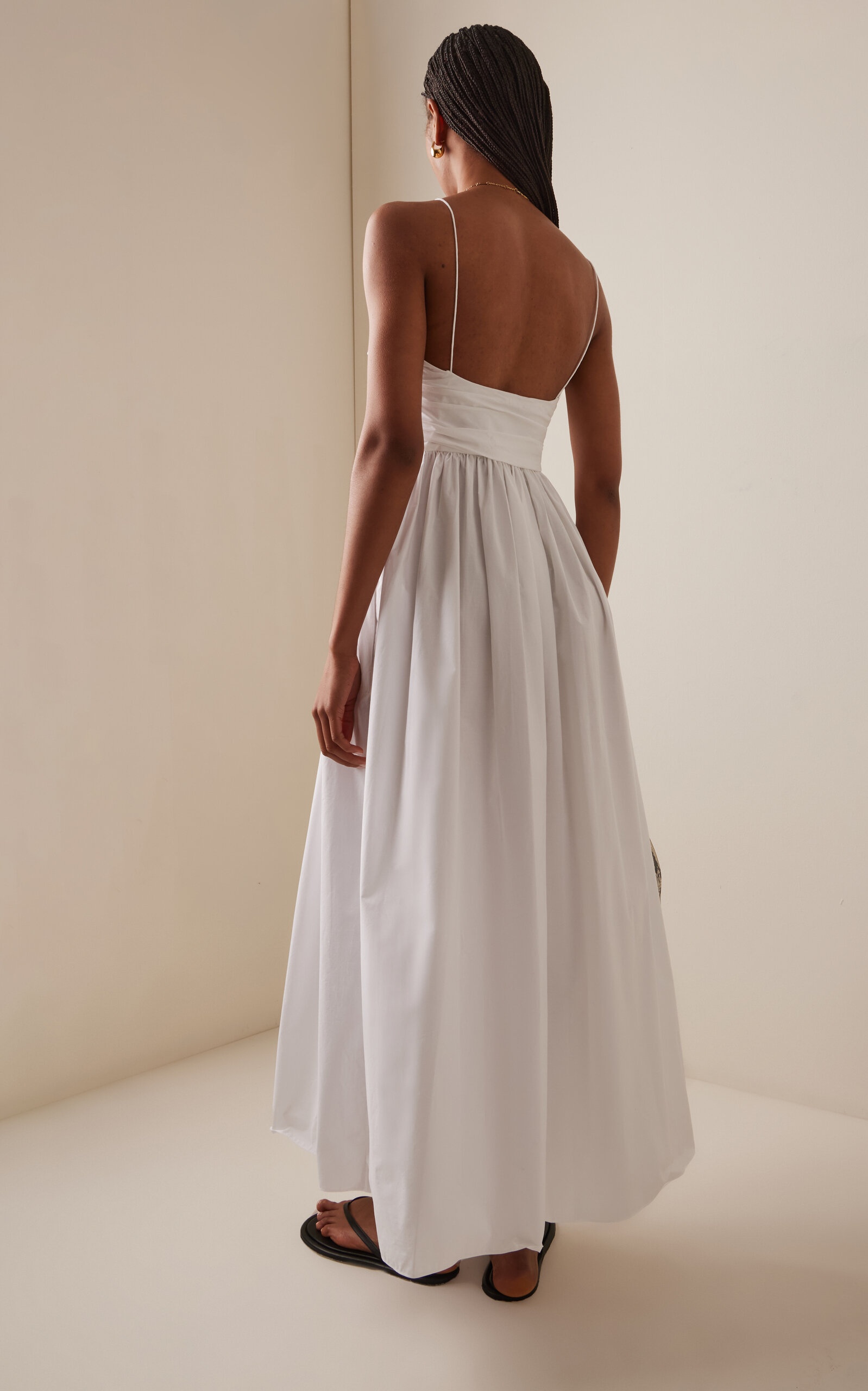 knit flowy dress Surf Gypsy Crinkle Knit Halter Maxi Dress main image 1