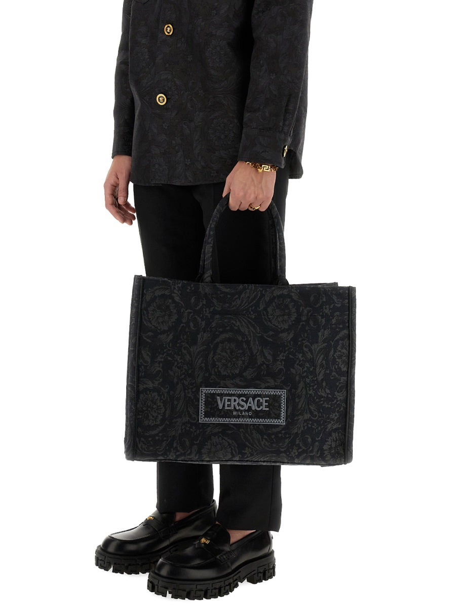 Versace Men Large Shopper Bag "Athena Baroque" - 2