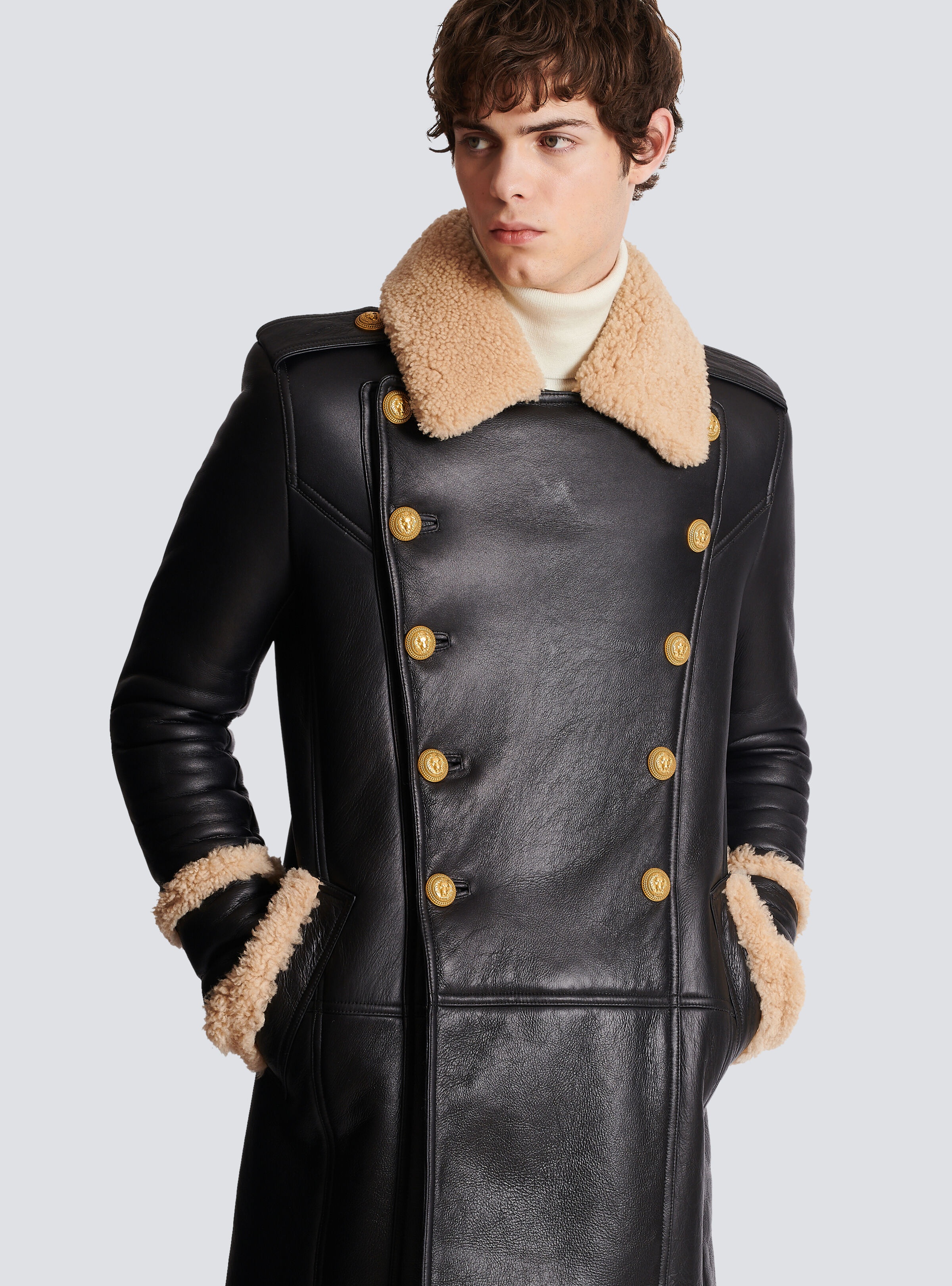 Long sheepskin coat - 6