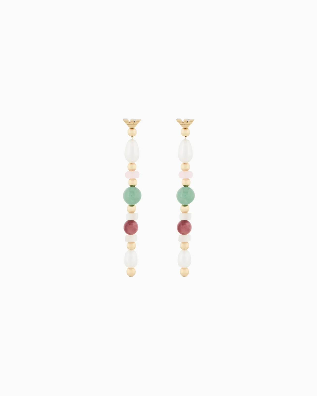 PEARL BEADED DROP EARRINGS - 1