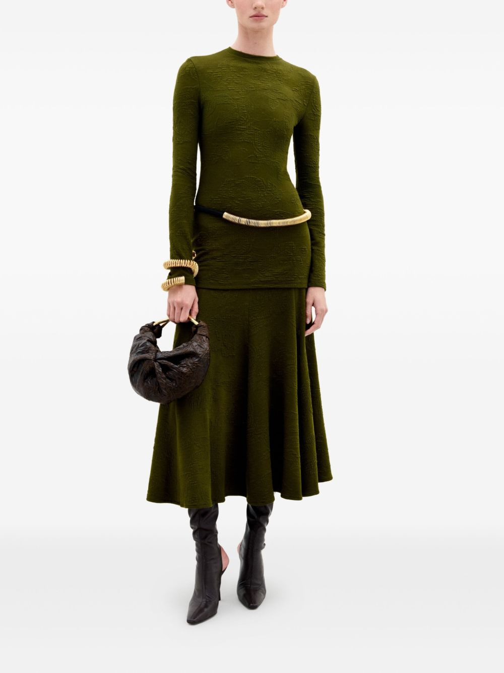 Gilda flared midi skirt - 2