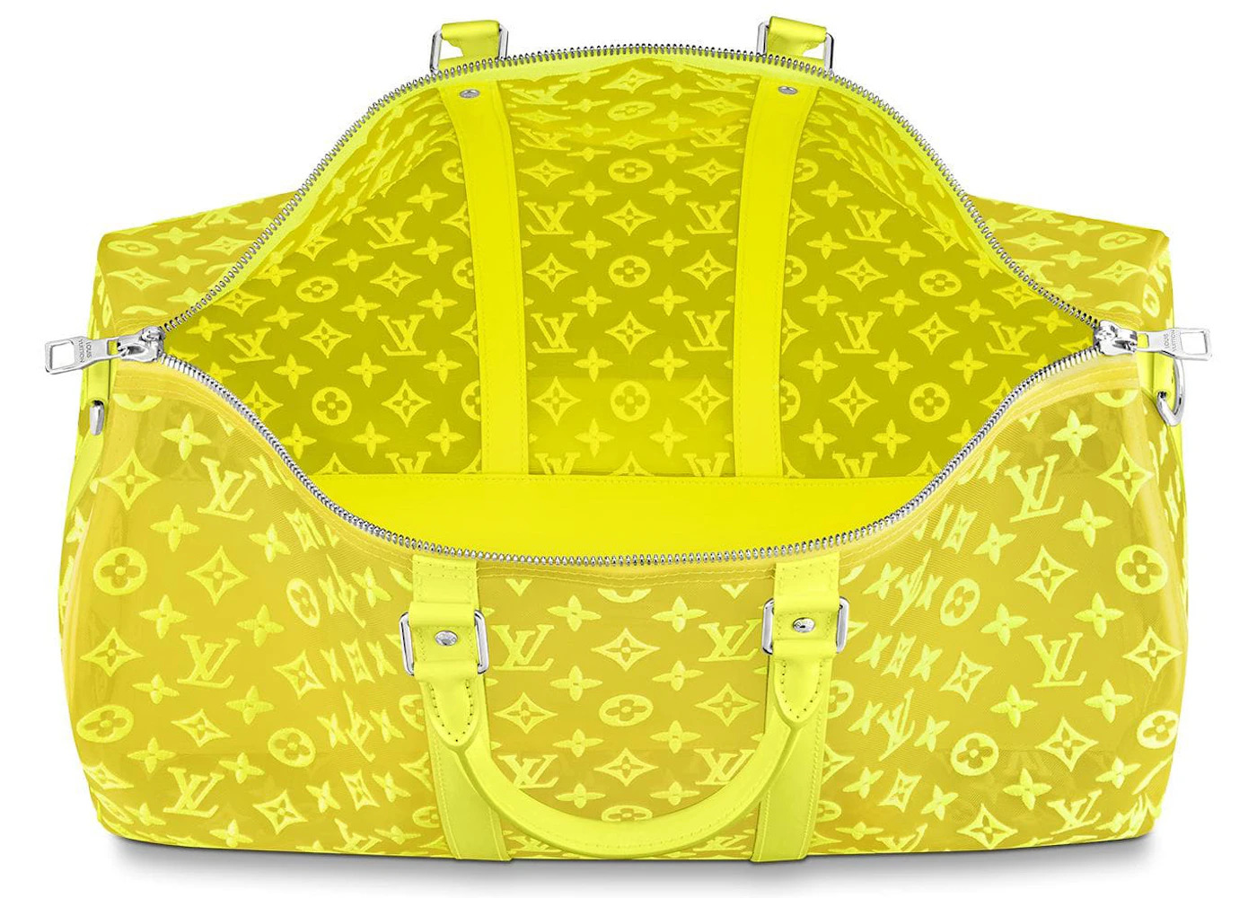 Louis Vuitton Keepall Bandouliere Monogram Mesh 50 Yellow - 3