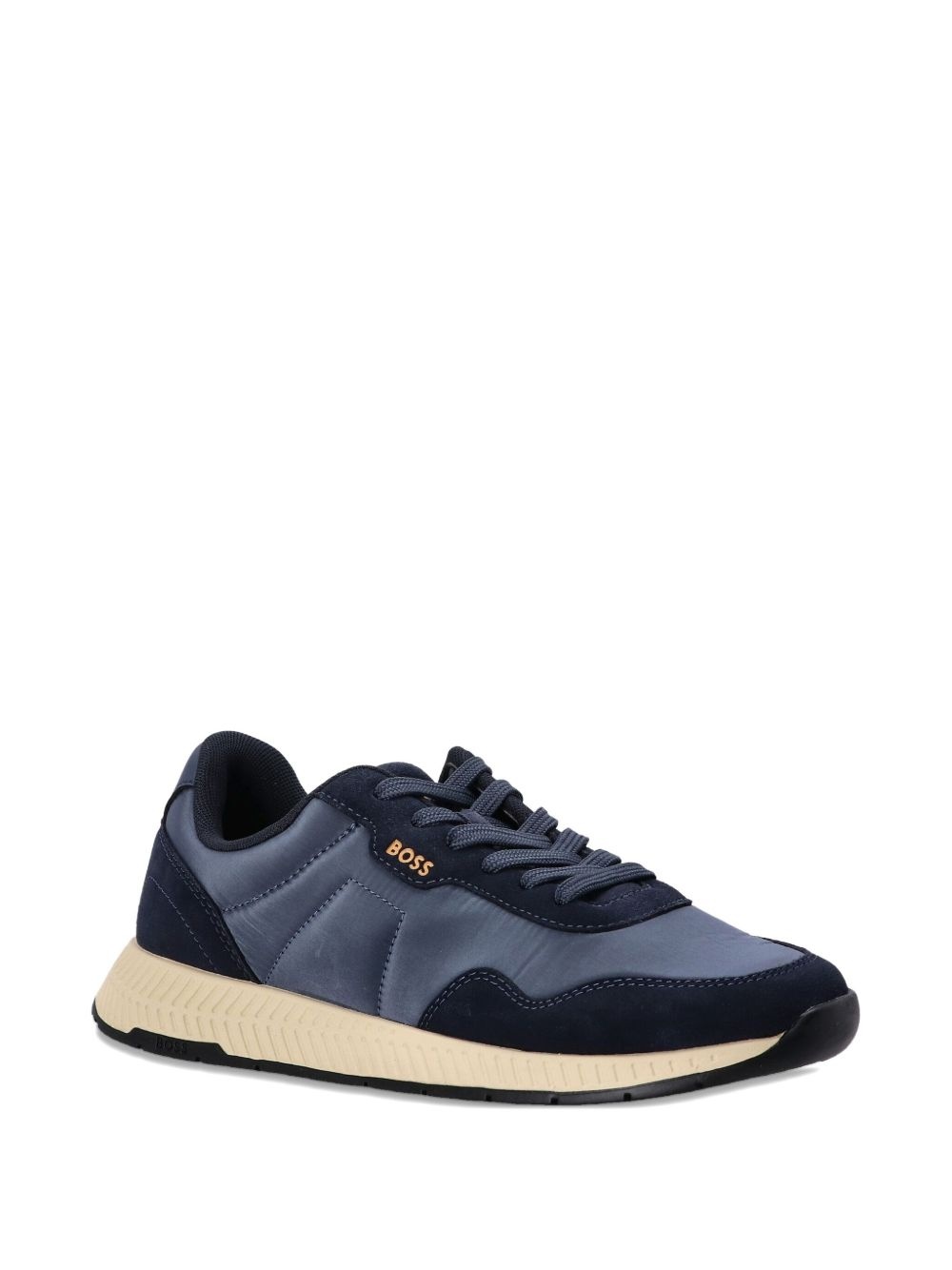 suede-panelled sneakers - 2