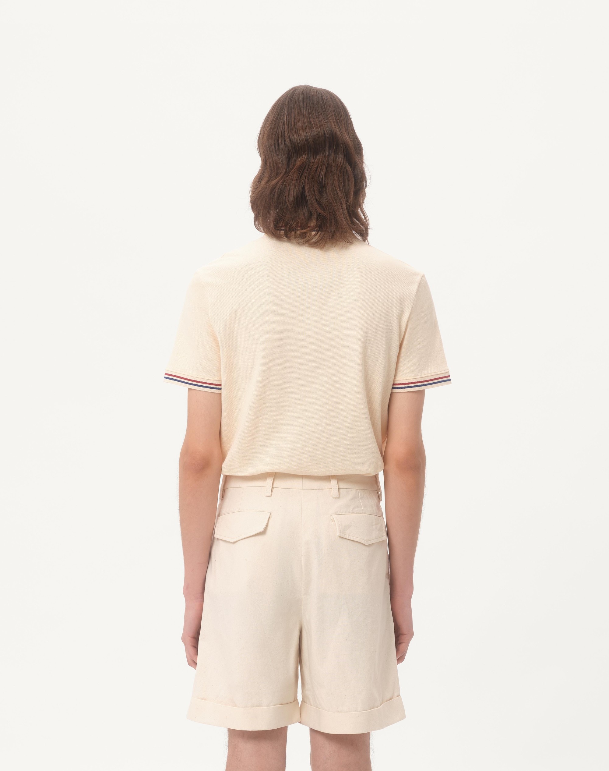 COTTON PIQUÉ POLO SHIRT WITH VLOGO PATCH - 8