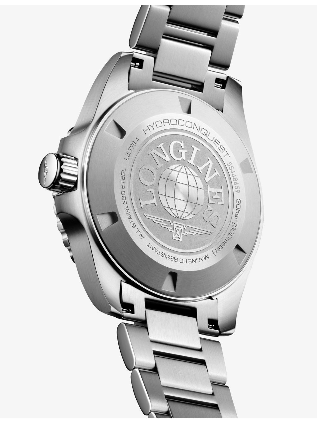 HydroConquest GMT Stainless-Steel Automatic Watch - 5