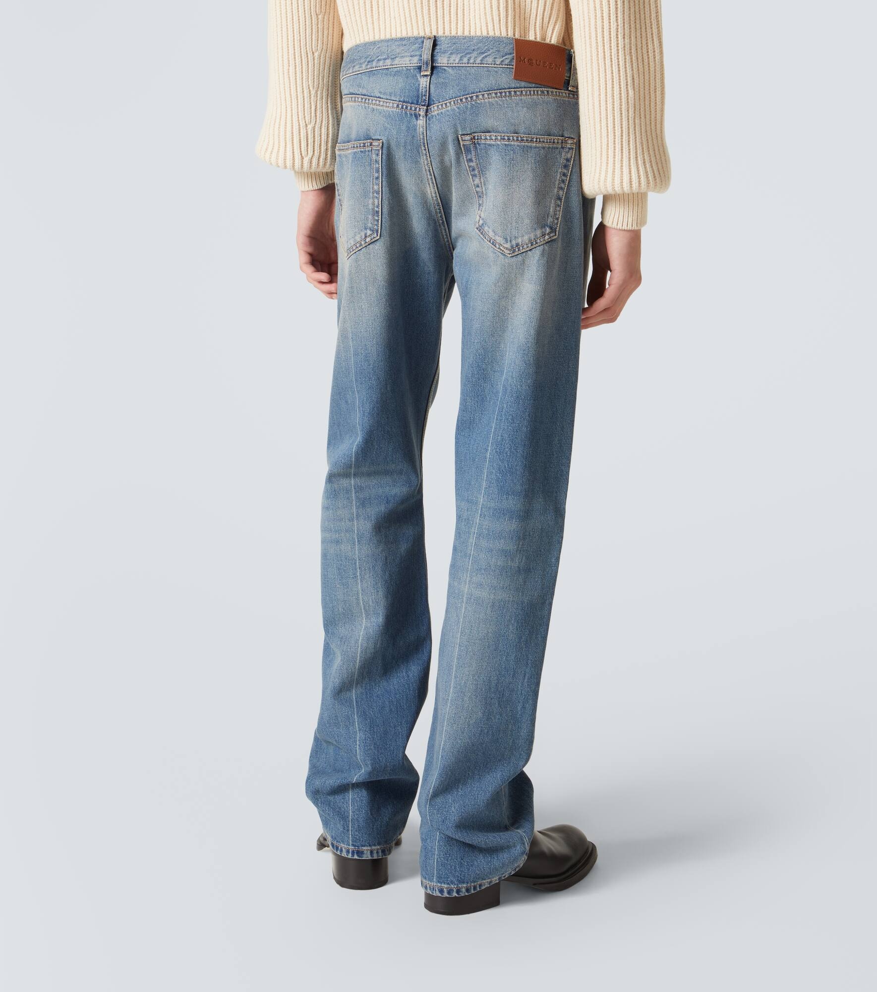 Faded straight jeans - 4