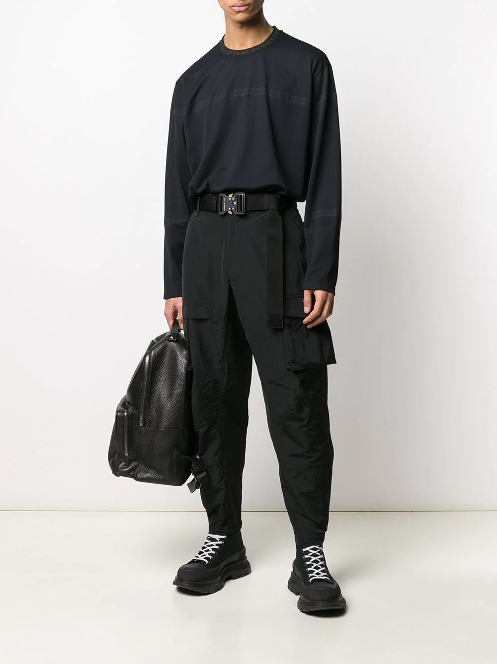 tapered cargo trousers - 2