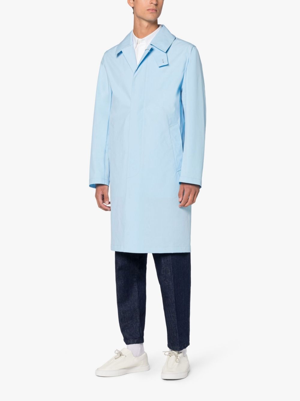 NEWINGTON SKY BLUE ECO DRY COAT - 4