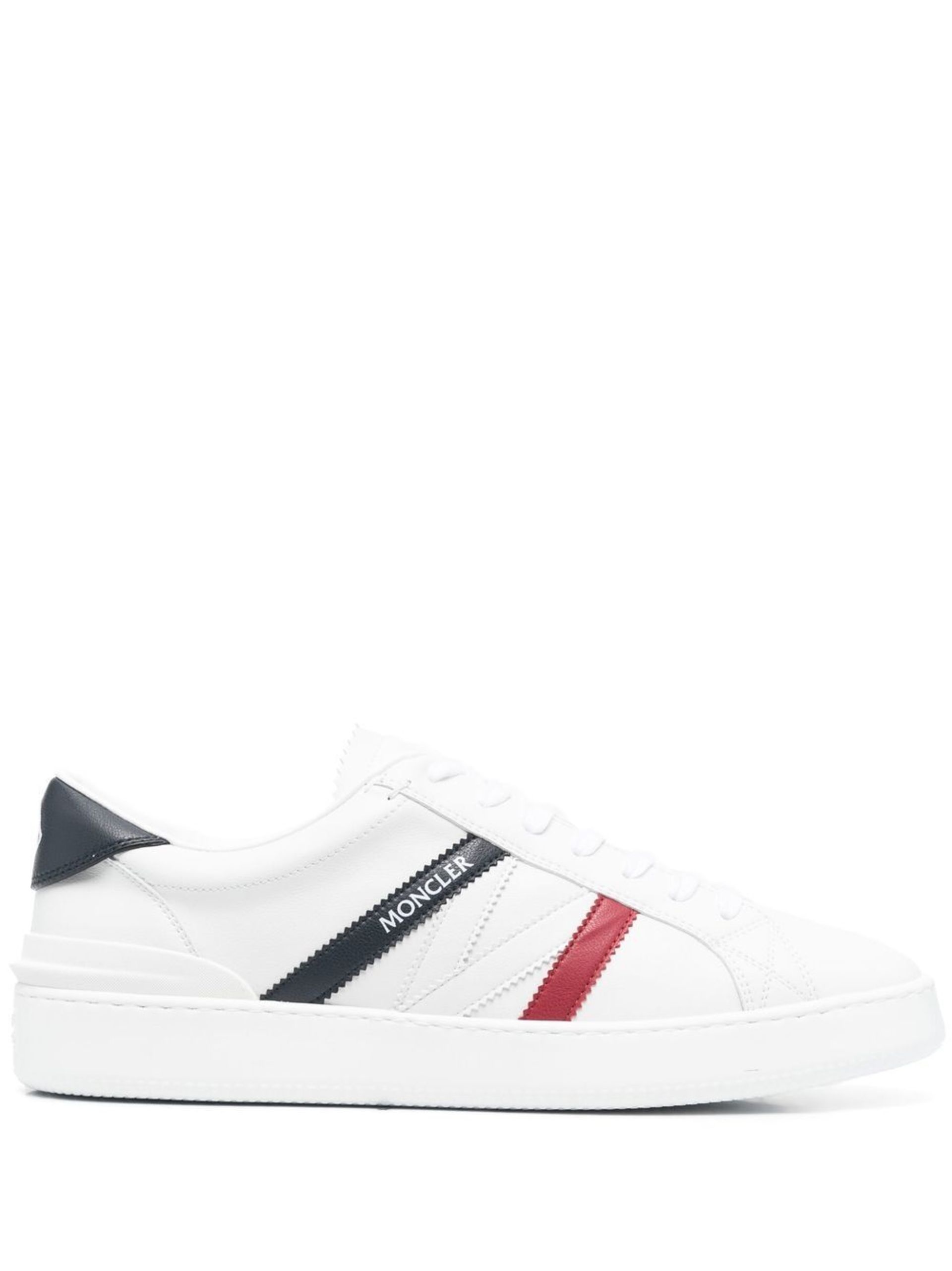 White Monaco M Faux-Leather Sneakers - 1