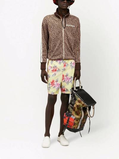 Palm Angels hibiscus-print cargo swim shorts outlook