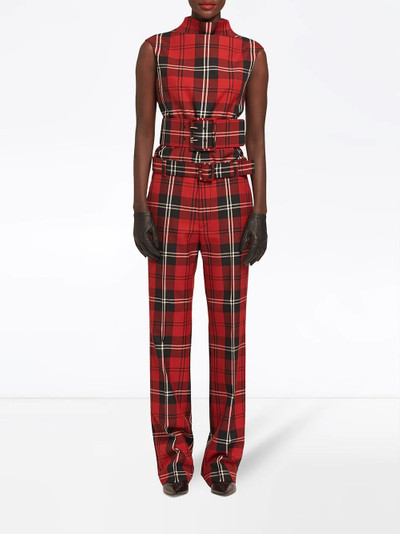 Marc Jacobs check straight-leg trousers outlook