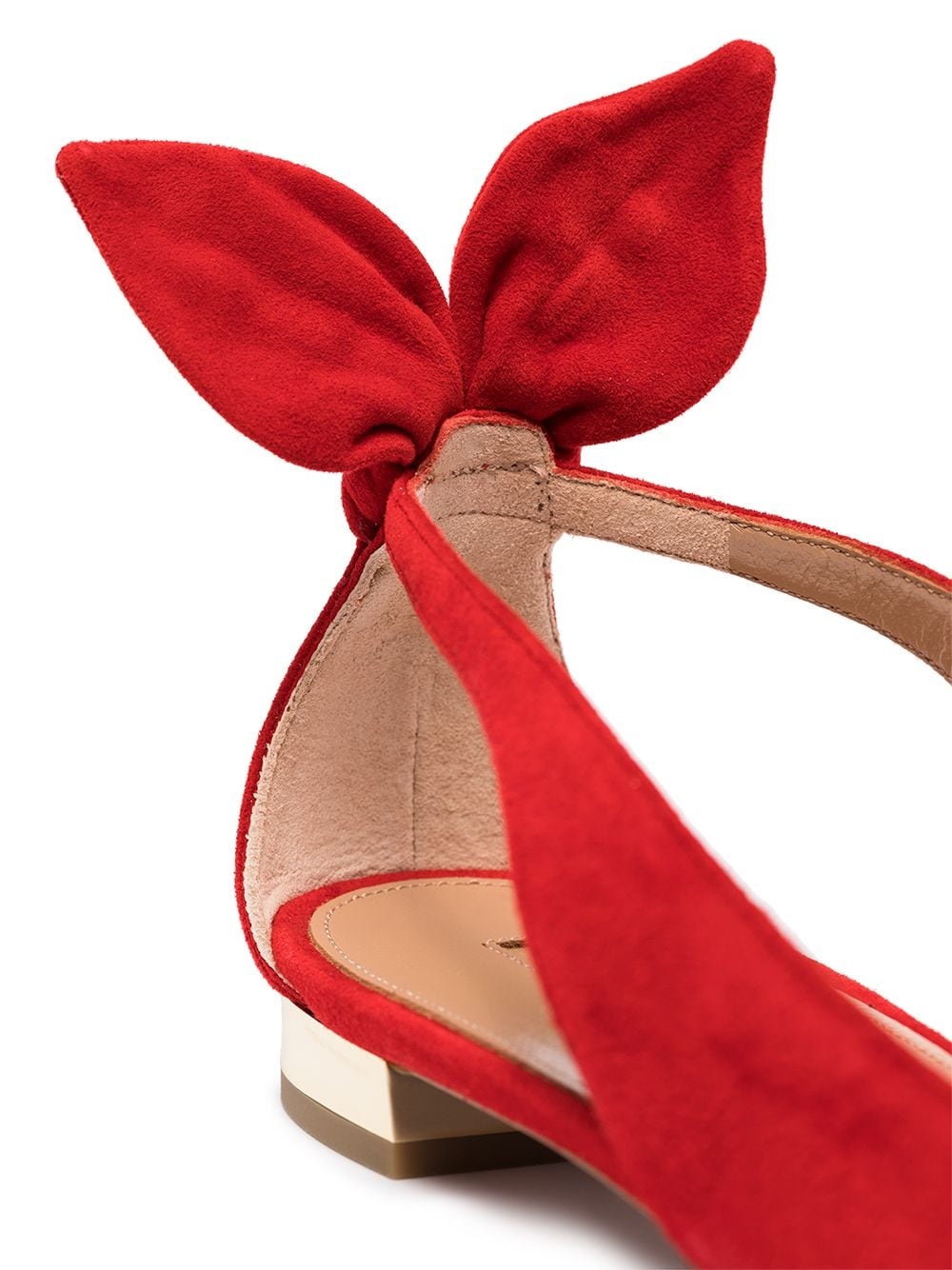 Bow Tie suede ballerinas - 4
