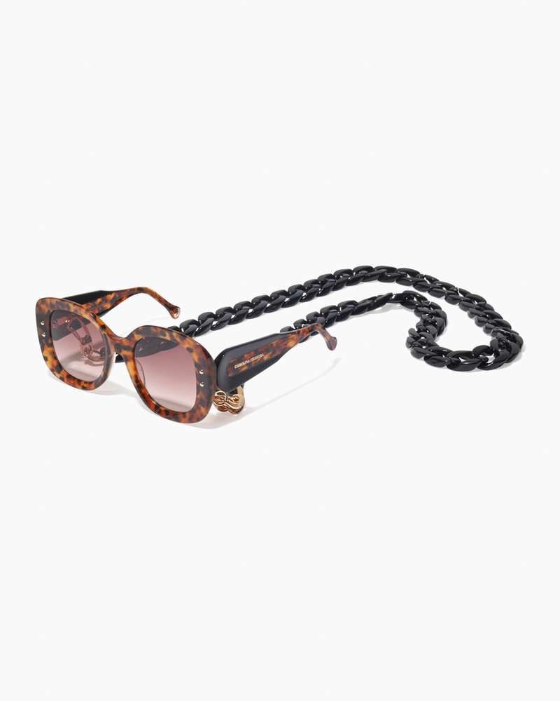 Oversized Sunglasses With Chain 4