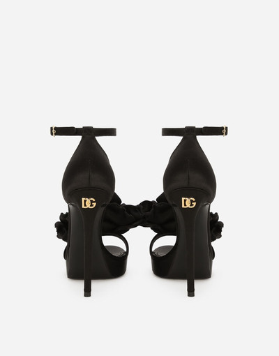 Dolce & Gabbana Satin platform sandals outlook