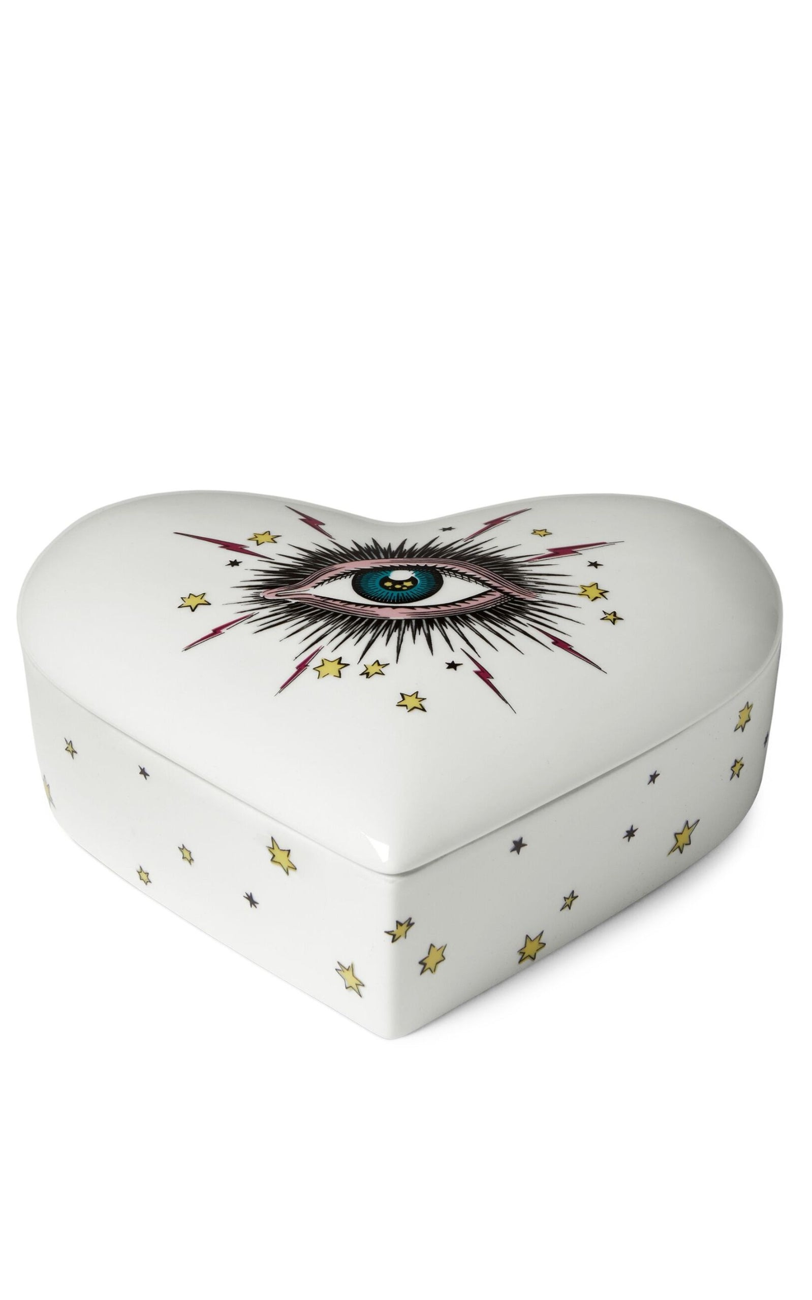 Porcelain Box With Star Eye Print - 3