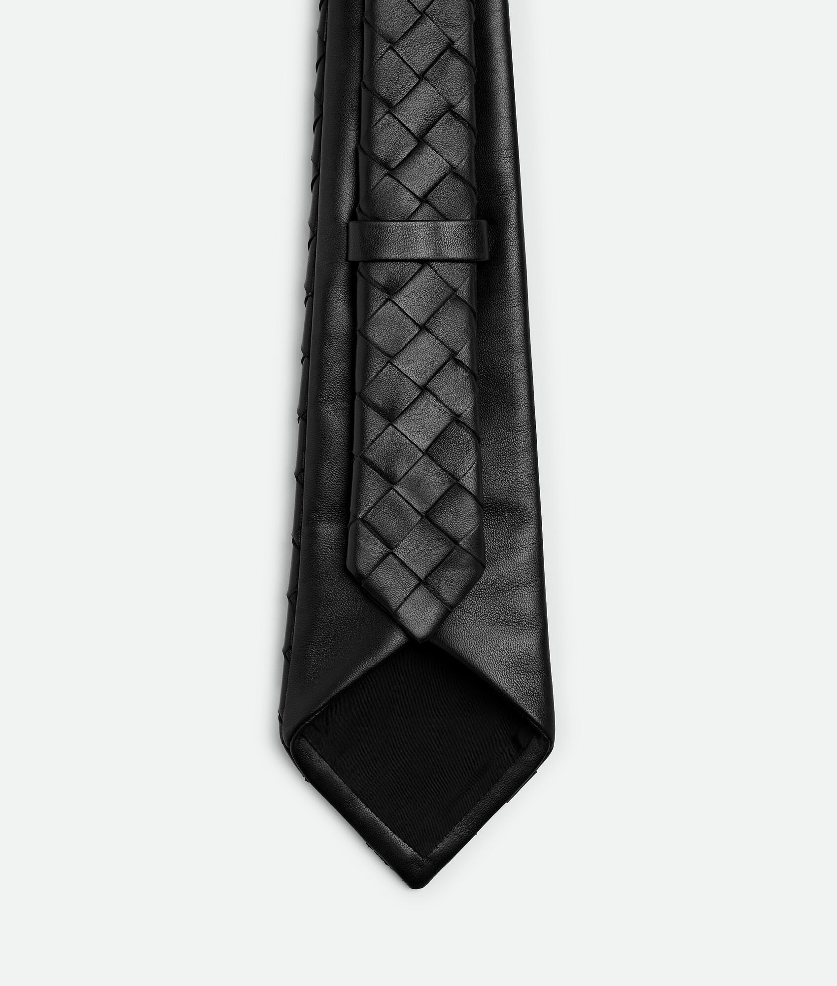 Intrecciato Leather Tie - 3