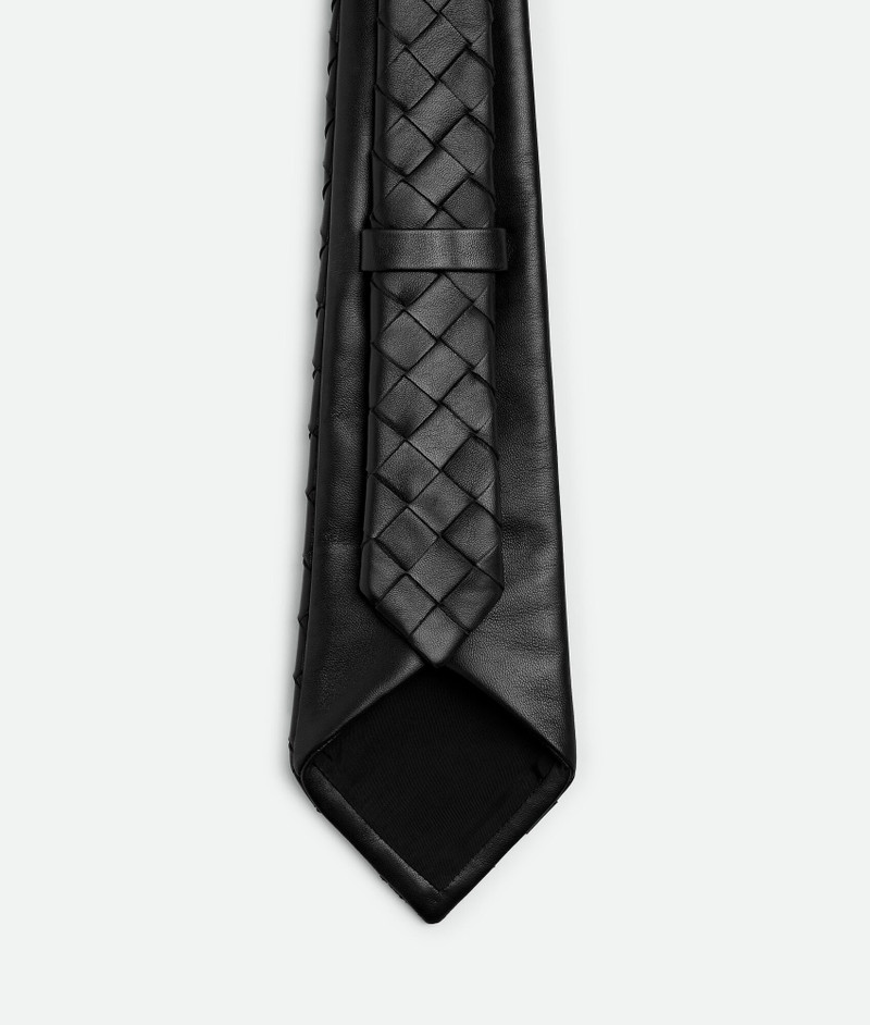 Intrecciato Leather Tie 3