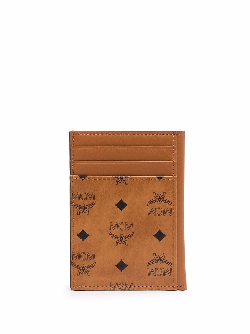 MCM monogram-print card holder outlook