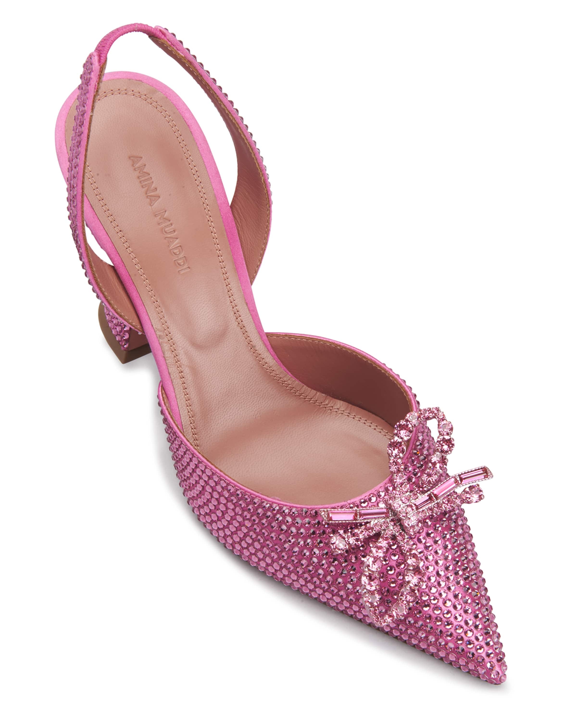 Rosie Crystal Bow Halter Pumps - 4