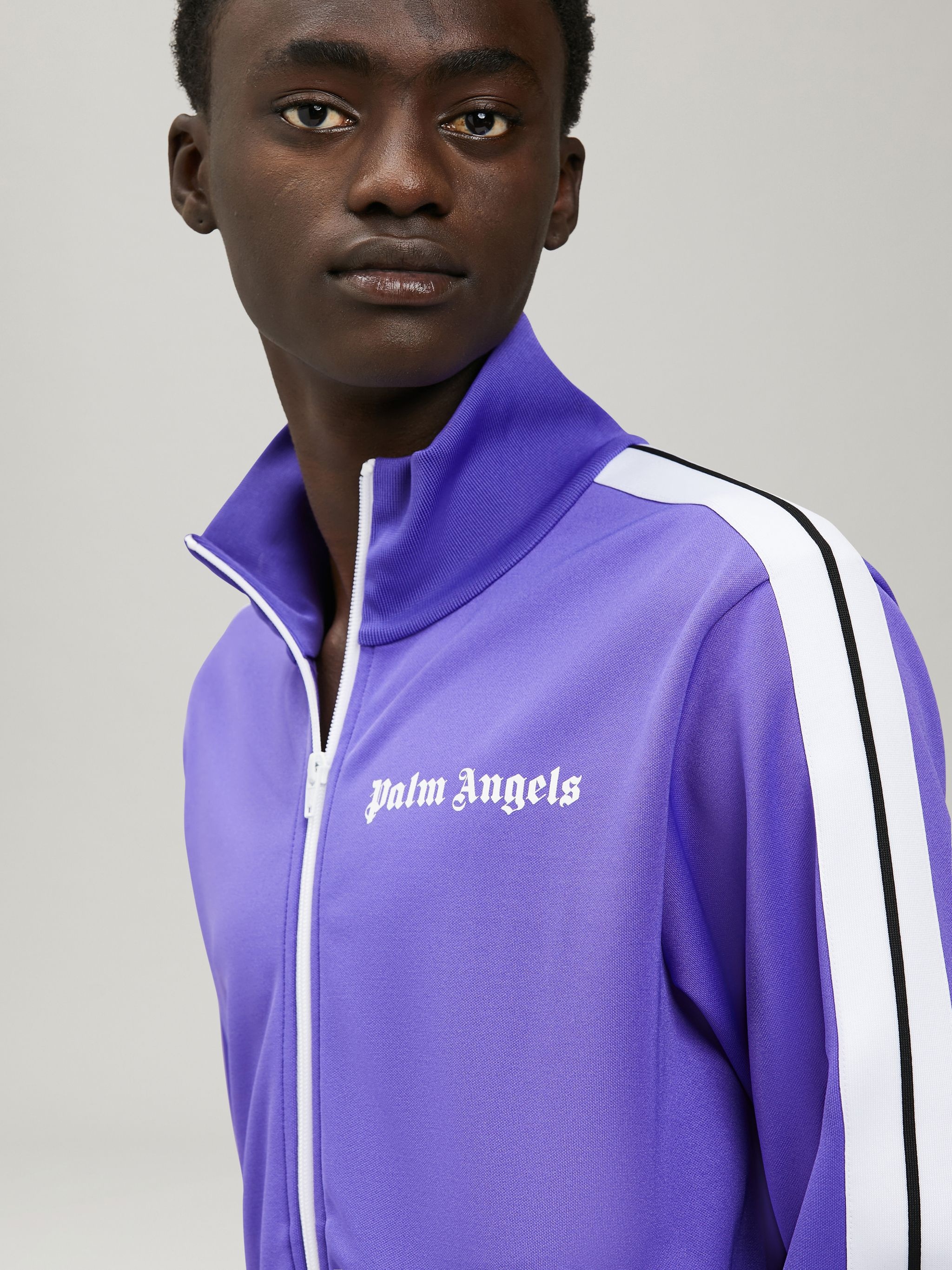 logo-print zip-up track jacket - 6