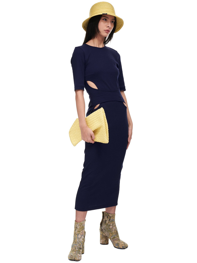 NINA RICCI Layered Bodycon Cutout Dress outlook