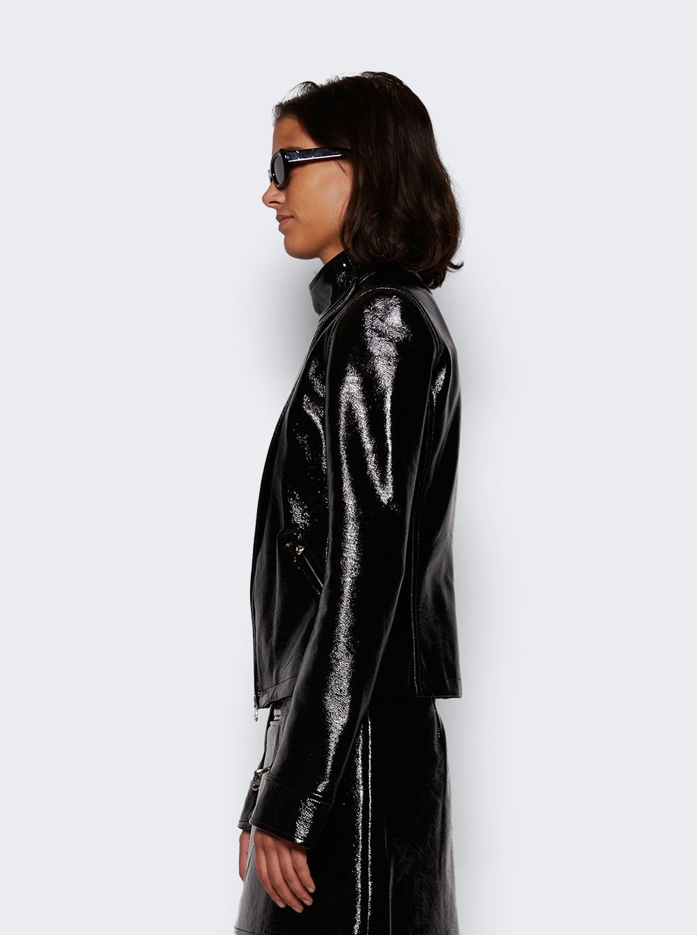 Motorcycle Vinyl Jacket Black - 4