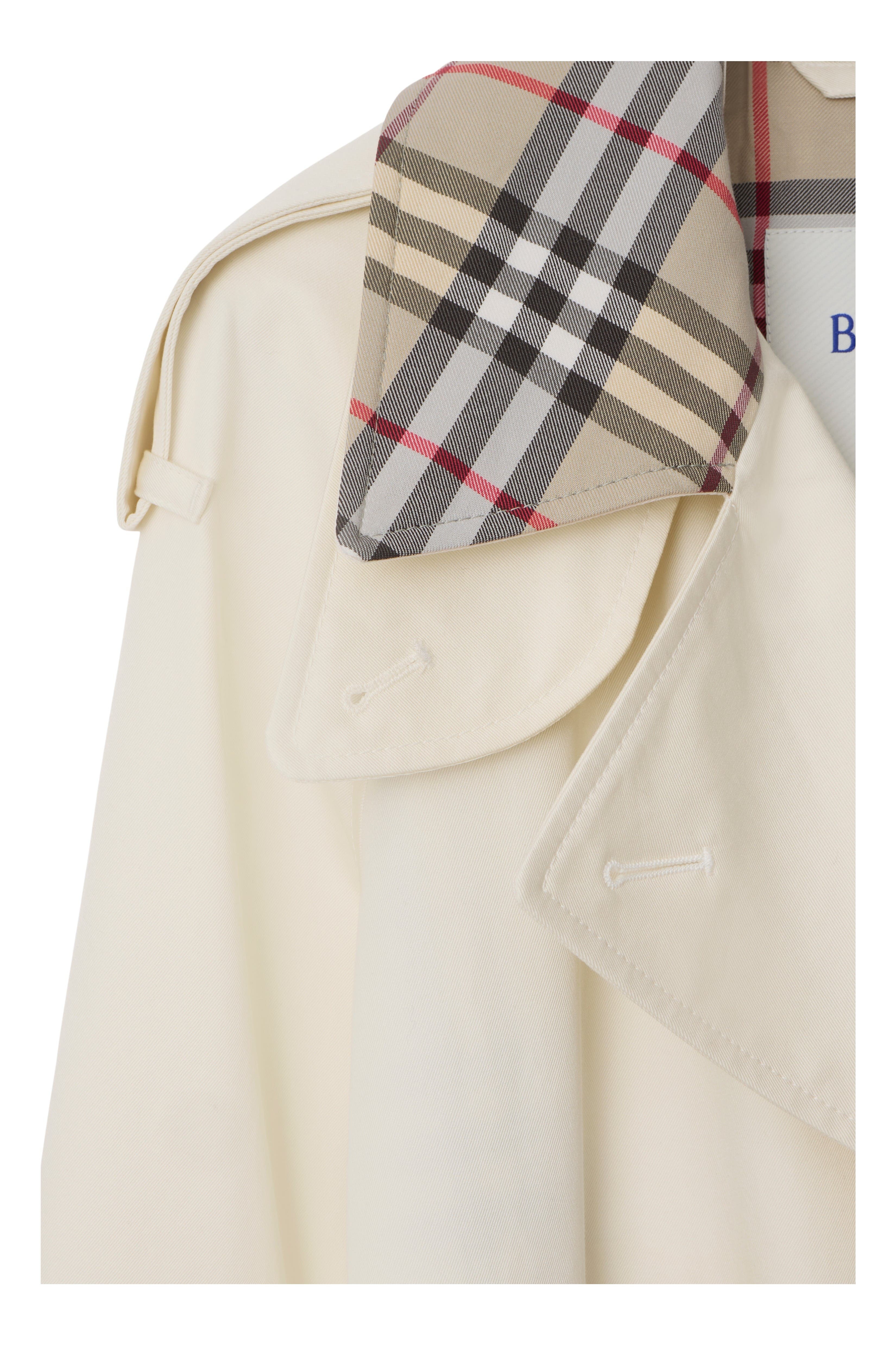 burberry Mid-length Check Collar Castleford Trench Coat in Cotton at Nordstrom - 6