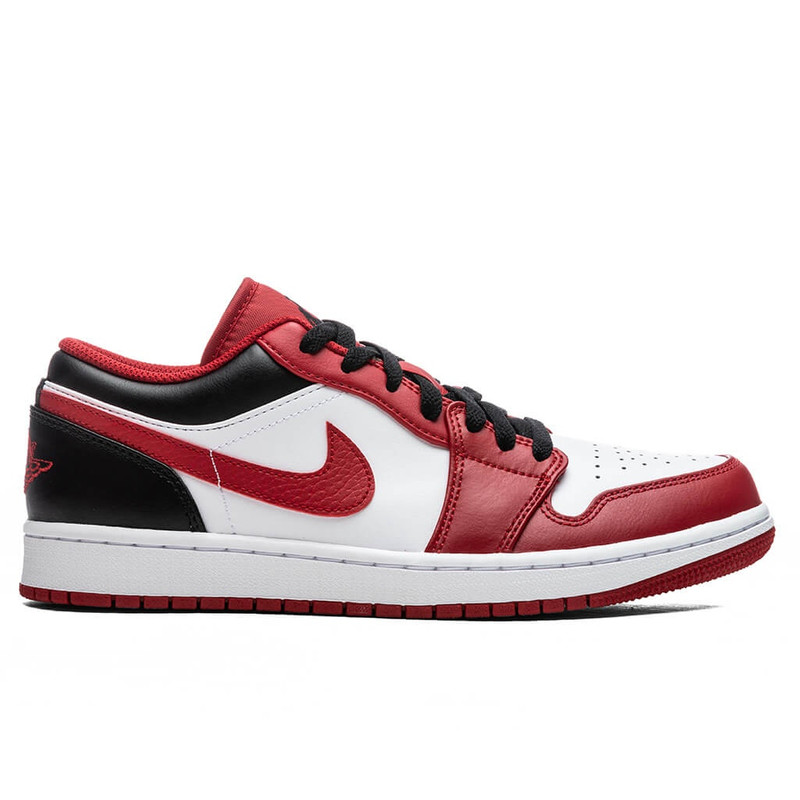 AIR JORDAN 1 LOW - WHITE/GYM RED/BLACK - 1