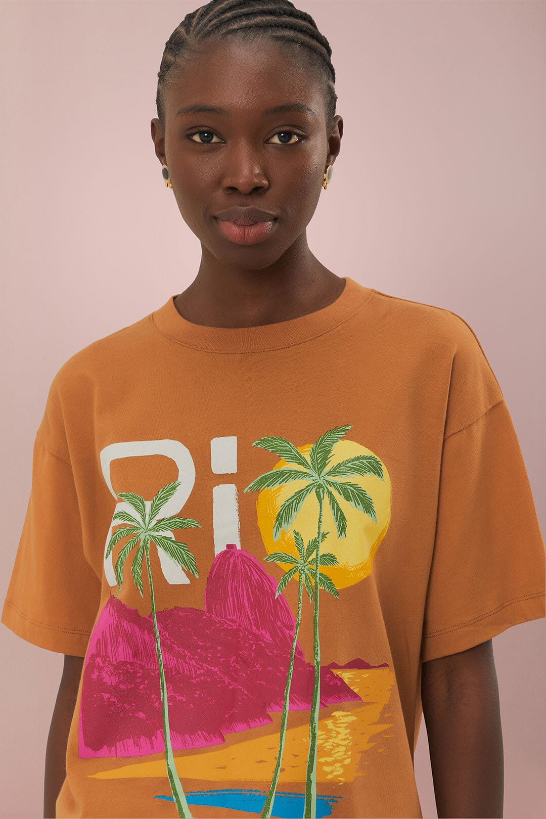 Caramel Rio Organic Cotton Relaxed T-Shirt - 2