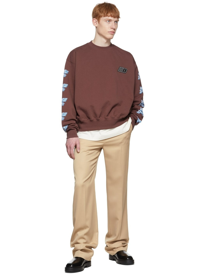 We11done Brown Cotton Sweatshirt outlook