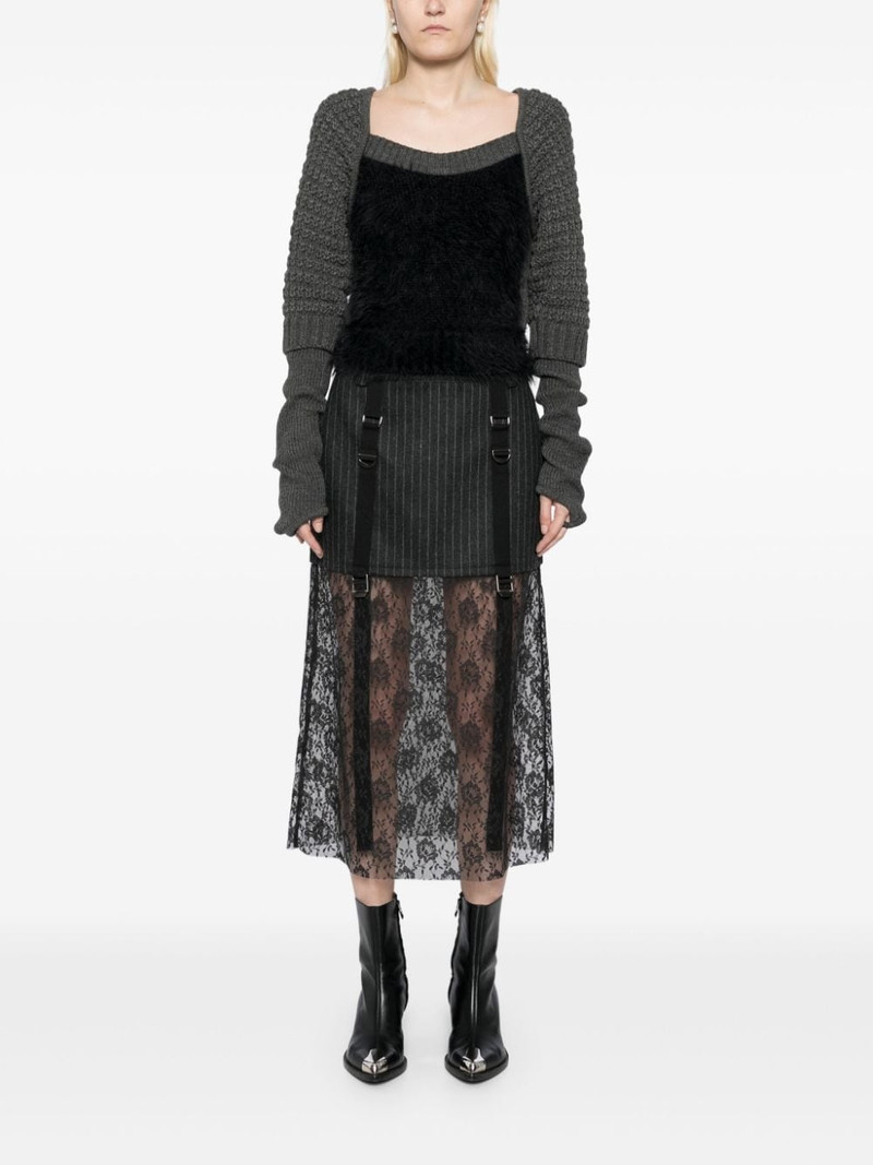 Andersson Bell furry chunky knit top outlook