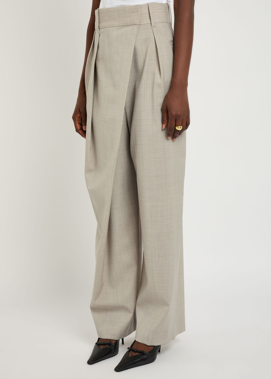 Loewe Asymmetric Wool Trousers - 2