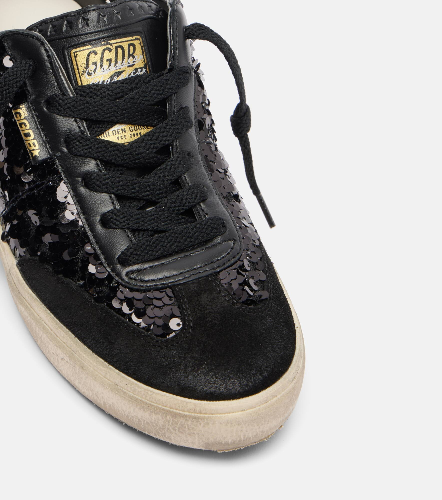 Soul Star sequined leather sneakers - 5