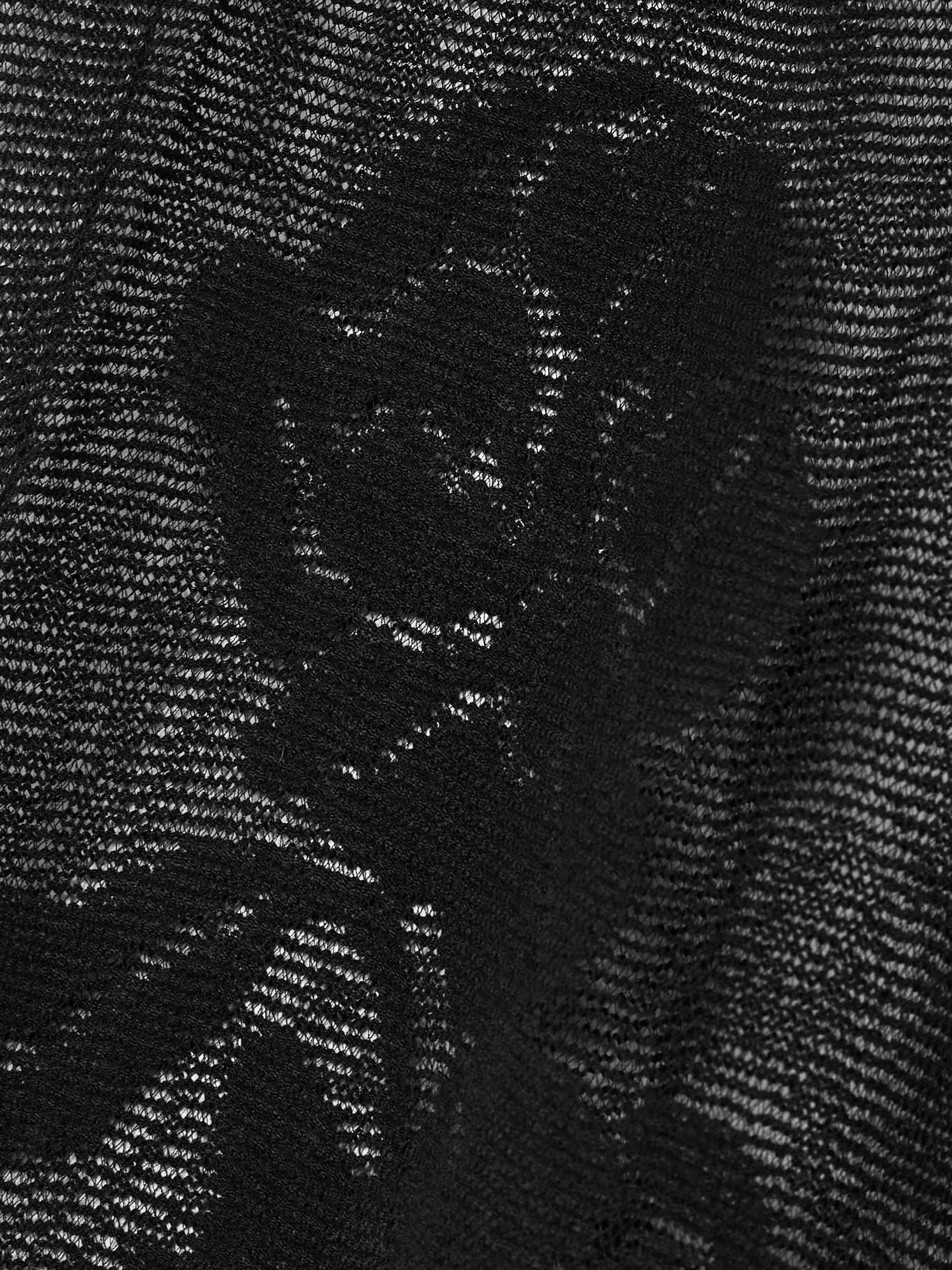 Jacquard-knit mesh midi dress - 4