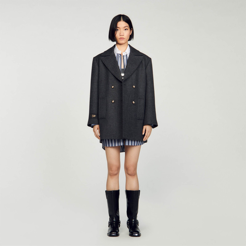 Sandro Wool pea jacket outlook