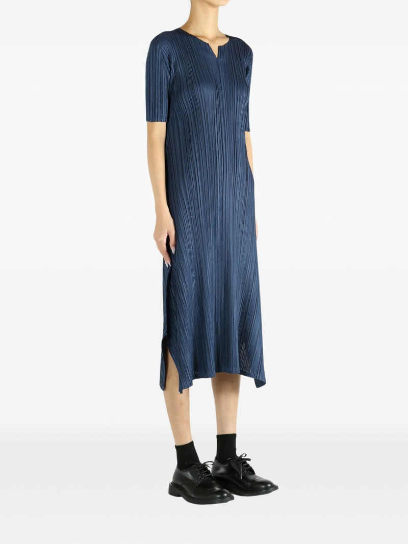 Pleats Please Issey Miyake Pleated short-sleeve dress outlook