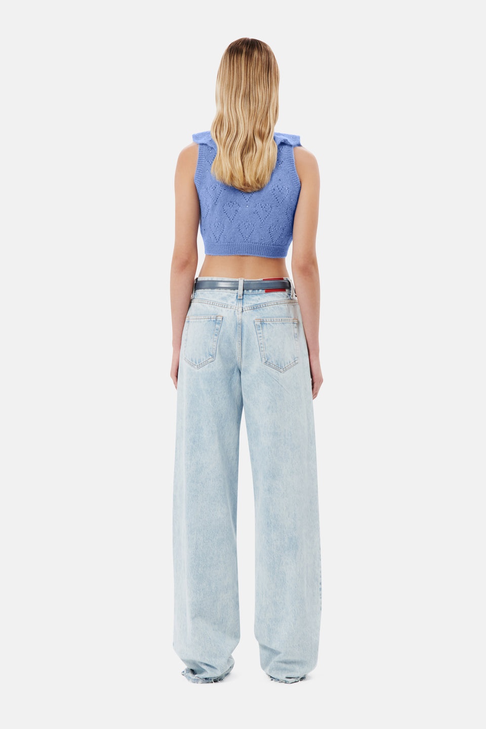 KNITTED MOHAIR TOP WITH HOTFIX - 5