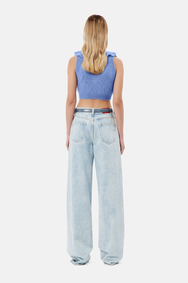 KNITTED MOHAIR TOP WITH HOTFIX 5