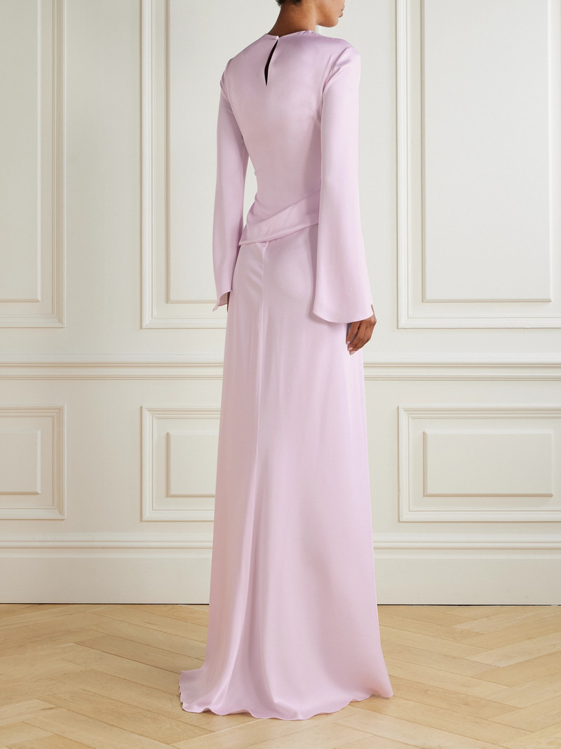 Gathered Satin-crepe Gown 3
